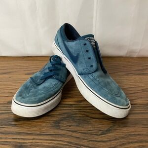 NIKE SB Stefan‎ Janoski Men's Size 8 Blue Suede Skate Shoes Low Classic Street